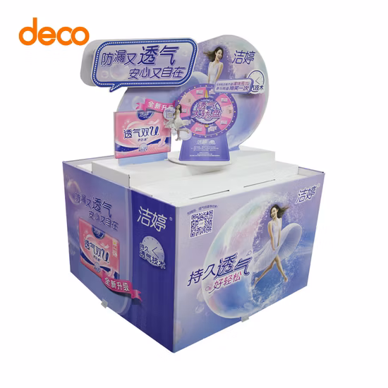 Corrugated Display Cardboard Display Skirt Clubs Supermarket promotion Storage Stand Dump Bin