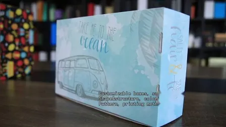 Brown Kraft Paper Custom Large Retail Socks Packaging Gift Box 