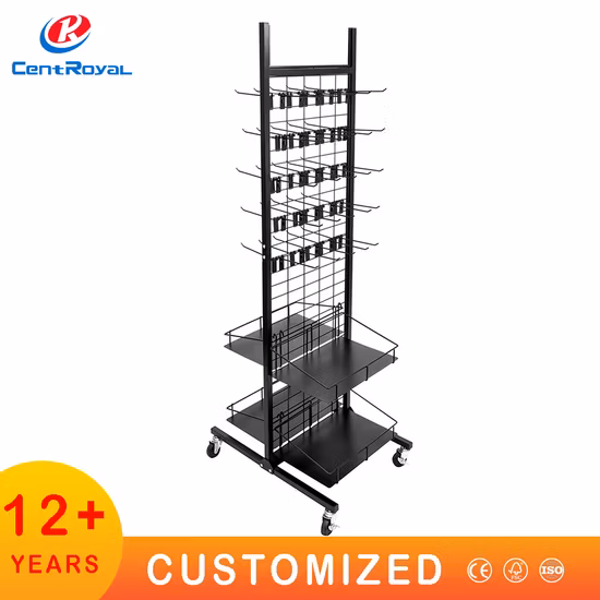 Retail Wire Stand Metal Mesh Display Stand Snack Rack