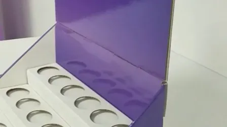 Black Corrugated Paper Custom Cardboard Retail Vape Counter Display Stand 