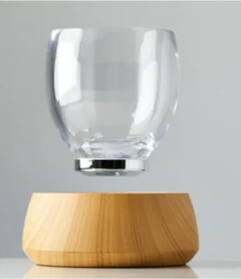 Round Base Magnetic Levitation Floating Desk Cosmetic Cup Sunglasses Cellphone Display Racks 