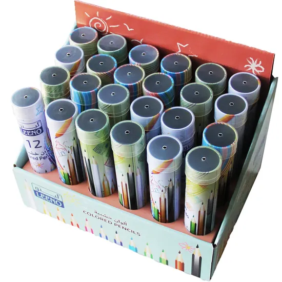 Customized Countertop Corrugated Cardboard Box Cosmetic Brush Display Stand Makeup Display Shelf Stand 