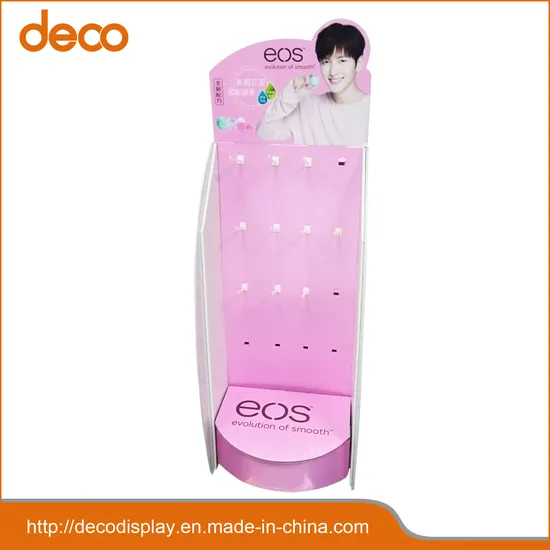 Plastic Lip Cream Display Stand with Hooks 