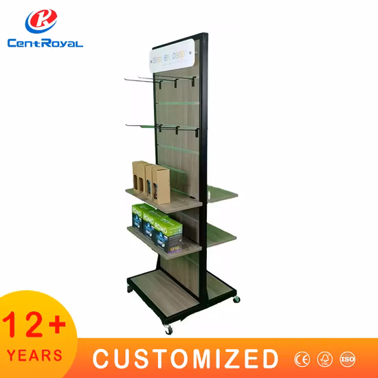 Cheap Metal Hanging Hook Slatwall Mobile Cell Phone Shop Accessories Display Stand