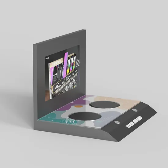 Counter Acrylic 3c Retail POS Display Rack Earphone Headphone Stand 