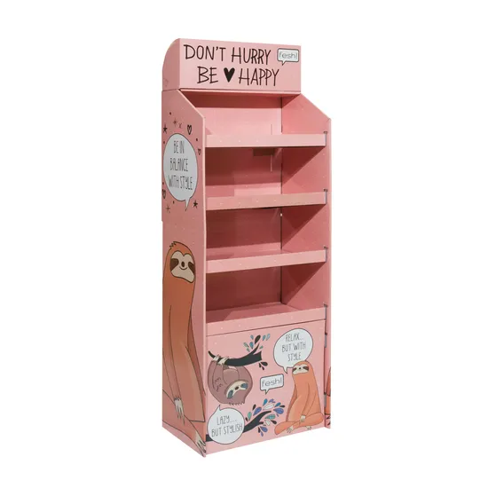 Wine Display Rack Cardboard Paper Retail Storage Dump Bin with Risers 