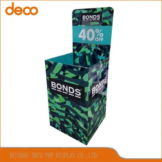 Supermarket Paper Retail Bins Cardboard Dump Bins for Promotion 