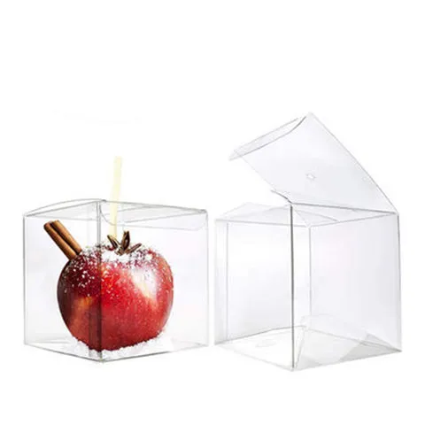 Retail Wholesale Cupcake Candy Cookies Packaging Box Clear Plastic Pet Packaging Boxes 