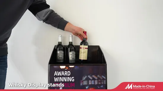 Custom Wine Bottles Point of Purchase Corrugated Paper Dump Bins for Floor 