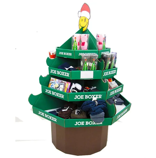 Full Side Pallet Cardboard Paper Poppos Commercial Display Stand for Snack Retail 