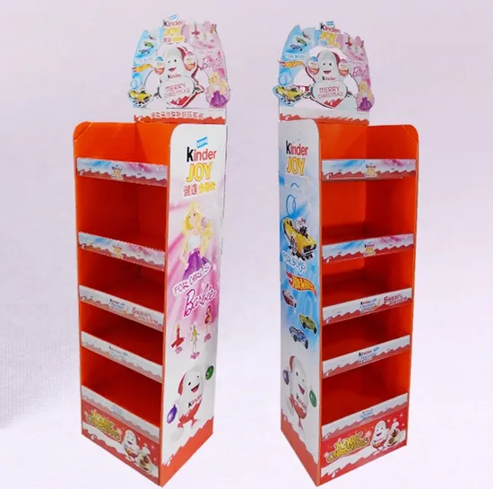 OEM Cardboard Chocolate Display Stand Retail Pop POS Cardboard Snack Floor Display Factory 
