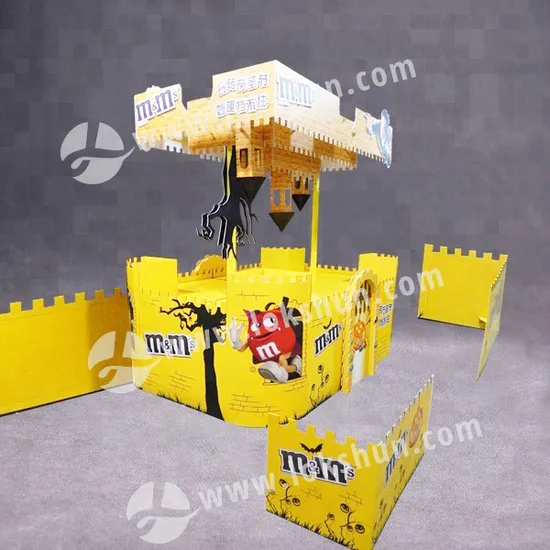 Seasonal Promotion Cardboard Chocolate Pallet Display Supermarket Store Display Rack Food Snacks 