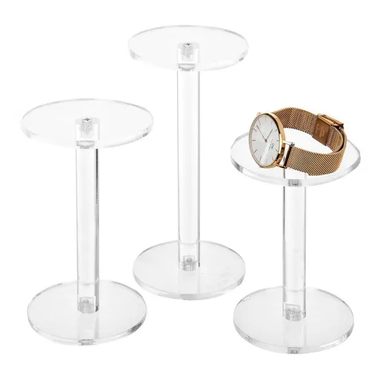 Acrylic Jewelry Blind Box Display Stand Round Jewellery Cosmetic Holder 