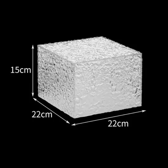 Acrylic Dessert Plinth 350X350X4mm Water Ripple Stone Pattern Display Stand Deluxe Party Layout Snack Rack Banquet Party Buffet Meeting Bender Tea Party 
