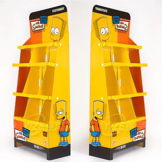 Custom Retail Pop Up Display Cardboard Promotional Pos Snacks Drinks Cardboard shelf Display Stand Rack For Snacks 