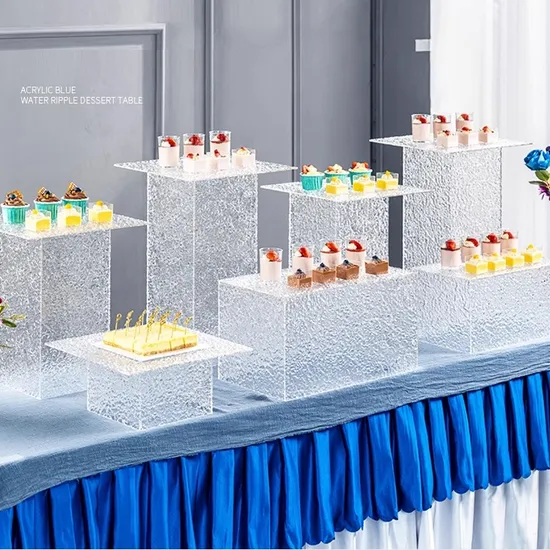 Acrylic Snack Wave 85mm Custom Acrylic Displays Product Display for Break Party Article Advertising Displays 