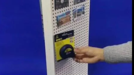 Double Sides Steel Pegboard Shop Display Counter Metal Promotion Stand (PHY1002) 