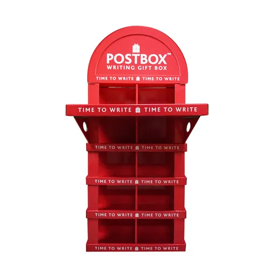 Customized Corrugated Cardboard Pallet Display Stand for Letter Gift Card 